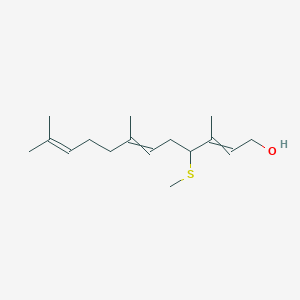 3,7,11-Trimethyl-4-(methylsulfanyl)dodeca-2,6,10-trien-1-ol