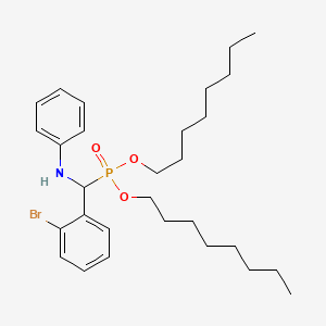 Dioctyl [anilino(2-bromophenyl)methyl]phosphonate