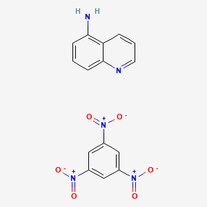 molecular formula C15H11N5O6 B14577655 Quinolin-5-amine;1,3,5-trinitrobenzene CAS No. 61653-17-6