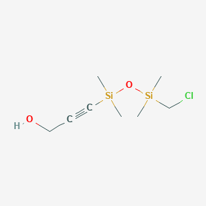 3-[3-(Chloromethyl)-1,1,3,3-tetramethyldisiloxanyl]prop-2-yn-1-ol