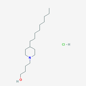 4-(4-Nonylpiperidin-1-yl)butan-1-ol;hydrochloride