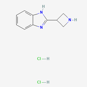 molecular formula C10H13Cl2N3 B1457770 2-氮杂环丁-3-基-1H-苯并咪唑二盐酸盐 CAS No. 1314032-26-2