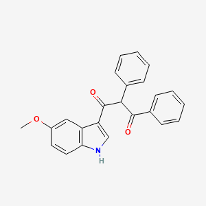 1,3-Propanedione, 1-(5-methoxy-1H-indol-3-yl)-2,3-diphenyl-