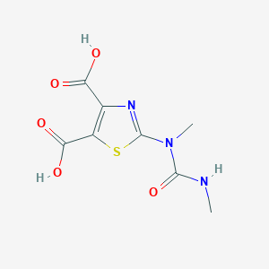 2-[Methyl(methylcarbamoyl)amino]-1,3-thiazole-4,5-dicarboxylic acid