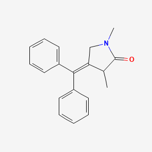 2-Pyrrolidinone, 4-(diphenylmethylene)-1,3-dimethyl-