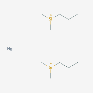 Dimethyl(propyl)silyl--mercury (2/1)