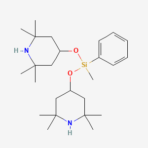 4,4'-{[Methyl(phenyl)silanediyl]bis(oxy)}bis(2,2,6,6-tetramethylpiperidine)