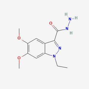 1-Ethyl-5,6-dimethoxy-1H-indazole-3-carbohydrazide