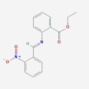 Ethyl 2-(2-nitro-benzylidene)amino-benzoate