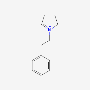 1-(2-Phenylethyl)-3,4-dihydro-2H-pyrrol-1-ium