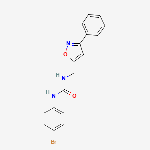 N-(4-Bromophenyl)-N'-[(3-phenyl-1,2-oxazol-5-yl)methyl]urea