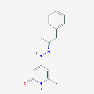 6-Methyl-4-[2-(1-phenylpropan-2-ylidene)hydrazinyl]pyridin-2(1H)-one