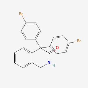 3(2H)-Isoquinolinone, 4,4-bis(4-bromophenyl)-1,4-dihydro-