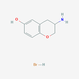 3-amino-3,4-dihydro-2H-chromen-6-ol;hydrobromide