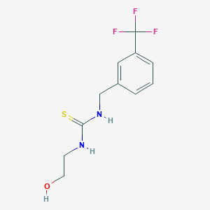 N-(2-Hydroxyethyl)-N'-{[3-(trifluoromethyl)phenyl]methyl}thiourea