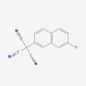 (7-Fluoronaphthalen-2-yl)methanetricarbonitrile