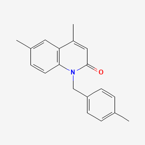 4,6-Dimethyl-1-[(4-methylphenyl)methyl]quinolin-2(1H)-one