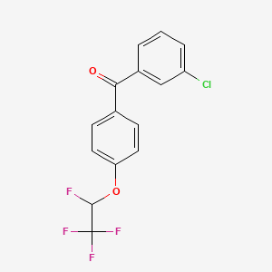 (3-Chlorophenyl)[4-(1,2,2,2-tetrafluoroethoxy)phenyl]methanone