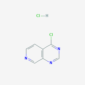 molecular formula C7H5Cl2N3 B1457791 4-氯吡啶并[3,4-d]嘧啶盐酸盐 CAS No. 1820642-26-9