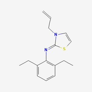 (2Z)-N-(2,6-Diethylphenyl)-3-(prop-2-en-1-yl)-1,3-thiazol-2(3H)-imine