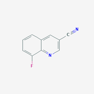 molecular formula C10H5FN2 B1457793 8-氟喹啉-3-腈 CAS No. 71083-52-8