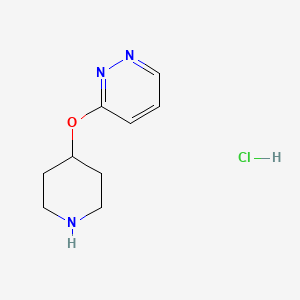 B1457798 3-(Piperidin-4-yloxy)pyridazine hydrochloride CAS No. 1426290-32-5