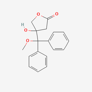 4-Hydroxy-4-[methoxy(diphenyl)methyl]oxolan-2-one