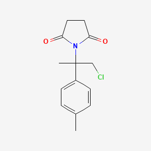 1-[1-Chloro-2-(4-methylphenyl)propan-2-yl]pyrrolidine-2,5-dione