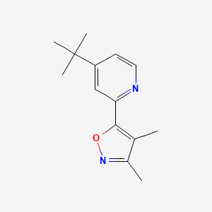 4-tert-Butyl-2-(3,4-dimethyl-1,2-oxazol-5-yl)pyridine