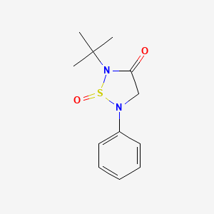 2-tert-Butyl-5-phenyl-1lambda~4~,2,5-thiadiazolidine-1,3-dione