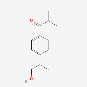 1-[4-(1-Hydroxypropan-2-yl)phenyl]-2-methylpropan-1-one