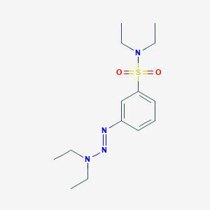 3-[(1E)-3,3-Diethyltriaz-1-en-1-yl]-N,N-diethylbenzene-1-sulfonamide