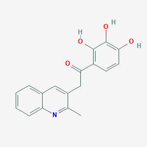 2-(2-Methylquinolin-3-yl)-1-(2,3,4-trihydroxyphenyl)ethan-1-one