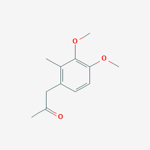 molecular formula C12H16O3 B1457812 1-(3,4-Dimethoxy-2-methylphenyl)propan-2-one CAS No. 7537-14-6