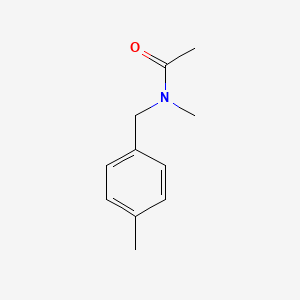 molecular formula C11H15NO B14578139 Acetamide, N-methyl-N-[(4-methylphenyl)methyl]- CAS No. 61582-49-8