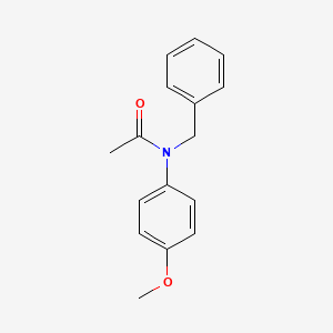 molecular formula C16H17NO2 B14578152 Acetamide, N-(4-methoxyphenyl)-N-(phenylmethyl)- CAS No. 61667-90-1