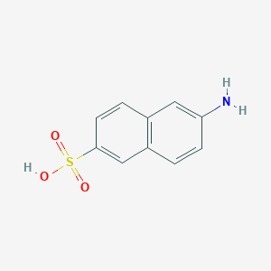 molecular formula C10H9NO3S B145782 6-氨基萘-2-磺酸 CAS No. 93-00-5