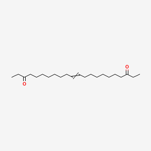 molecular formula C22H40O2 B14578215 Docos-11-ene-3,20-dione CAS No. 61549-46-0