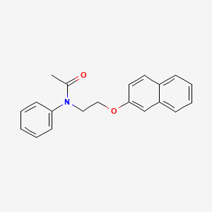 molecular formula C20H19NO2 B14578312 Acetamide, N-[2-(2-naphthalenyloxy)ethyl]-N-phenyl- CAS No. 61293-91-2