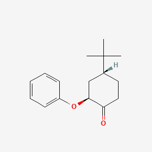 (2S,4R)-4-tert-butyl-2-phenoxycyclohexan-1-one