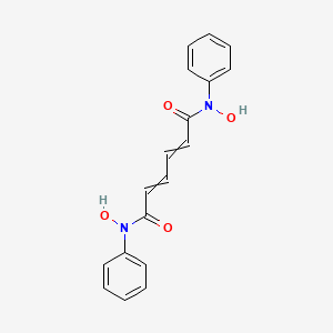 N~1~,N~6~-Dihydroxy-N~1~,N~6~-diphenylhexa-2,4-dienediamide