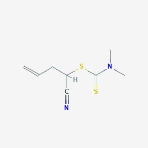 1-Cyanobut-3-en-1-yl dimethylcarbamodithioate