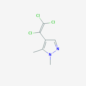 1H-Pyrazole, 1,5-dimethyl-4-(trichloroethenyl)-