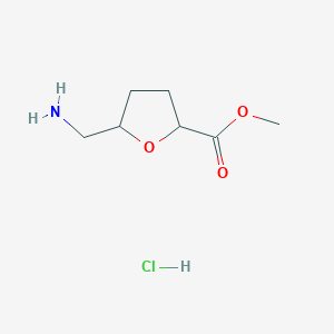 B1457842 Methyl 5-(aminomethyl)tetrahydrofuran-2-carboxylate hydrochloride CAS No. 1304126-25-7