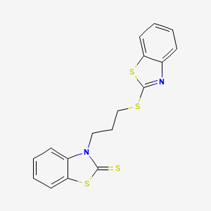 3-{3-[(1,3-Benzothiazol-2-yl)sulfanyl]propyl}-1,3-benzothiazole-2(3H)-thione