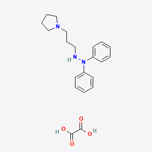 1,1-Diphenyl-2-(3-pyrrolidin-1-ylpropyl)hydrazine;oxalic acid