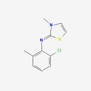 (2Z)-N-(2-Chloro-6-methylphenyl)-3-methyl-1,3-thiazol-2(3H)-imine