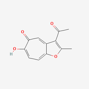 3-Acetyl-6-hydroxy-2-methyl-5H-cyclohepta[b]furan-5-one