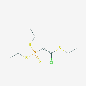 Diethyl [2-chloro-2-(ethylsulfanyl)ethenyl]phosphonotrithioate