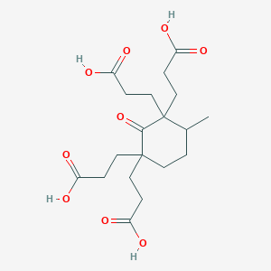 3,3',3'',3'''-(4-Methyl-2-oxocyclohexane-1,1,3,3-tetrayl)tetrapropanoic acid